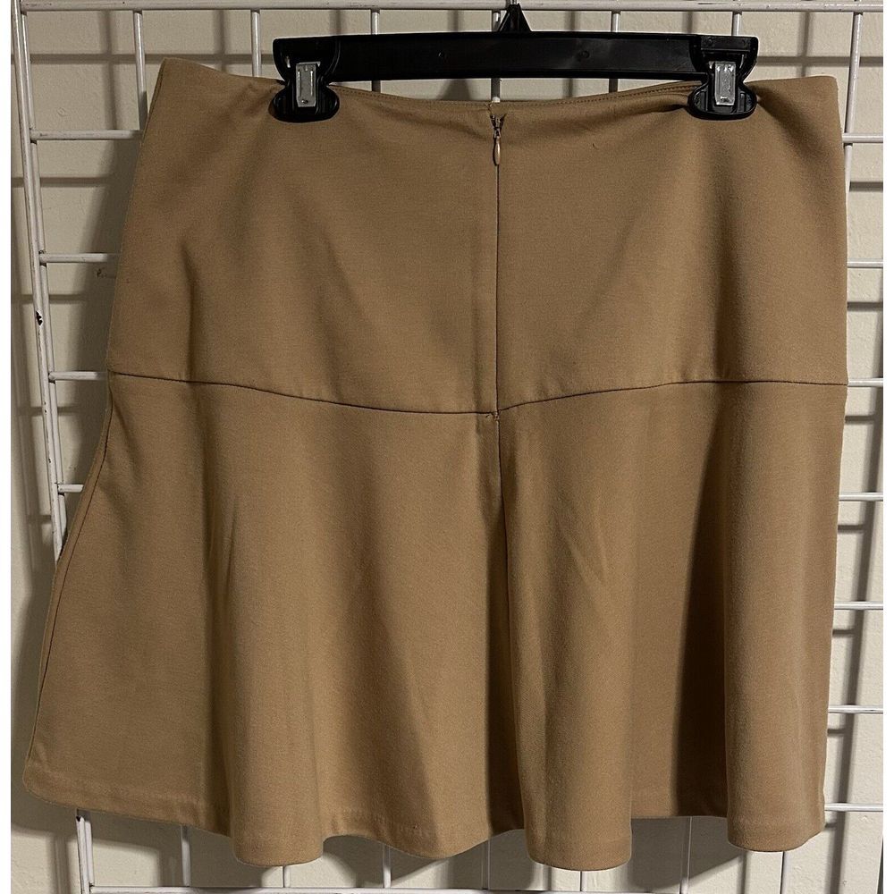 NWT New York &‎ Company Skirt Size 12 Style #3582 Camel Colored, Back Zip. - Picture 3 of 7
